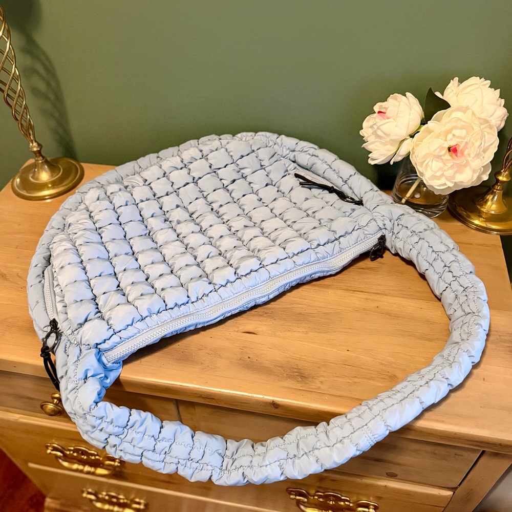 Puffer Quilted Hobo Carryall Tote - Free People INSPIRED - Picture 5 of 8